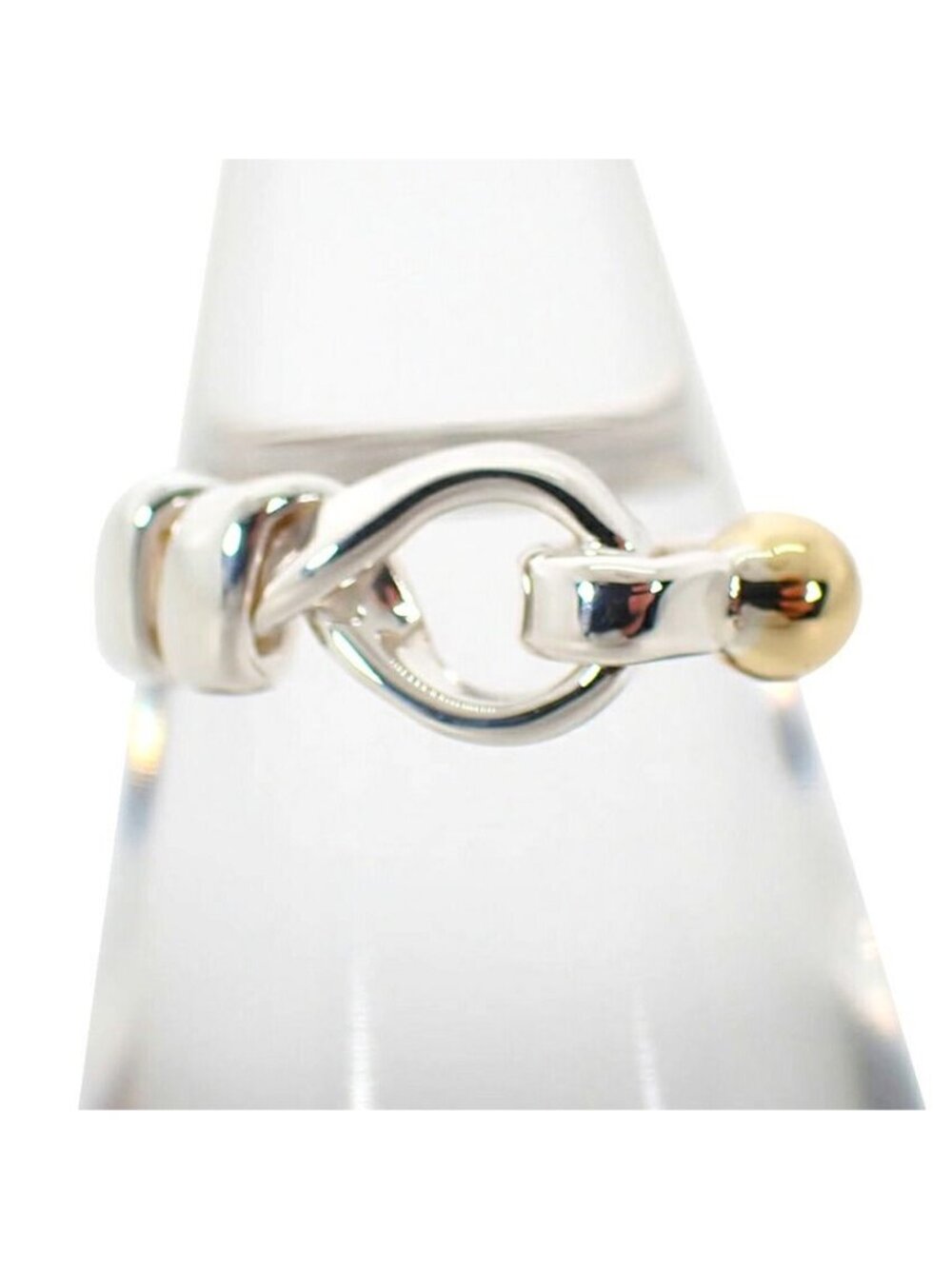 Tiffany & Co 925/750 Hook &eye Ring